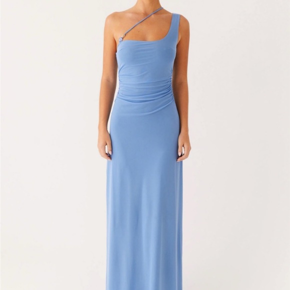 Peppermayo Dresses & Skirts - Peppermayo One-Shoulder Blue Dress